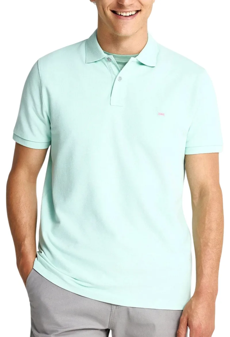 Μπλούζα Polo Funky Buddha Με Διακριτικό Λογότυπο FBM013-001-11-AQUA Ανδρικό