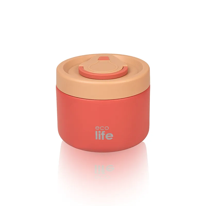Ecolife Στρογγυλό Θερμός Φαγητού 650ml | Coral