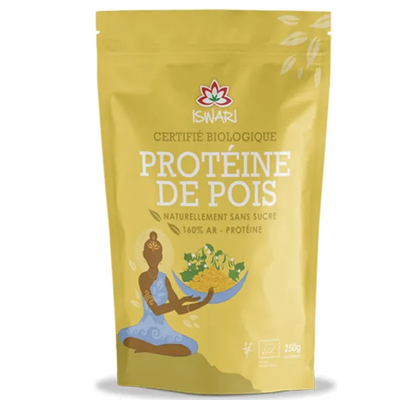 Iswari Plant Protein Organic Yellow Pea Protein 250g