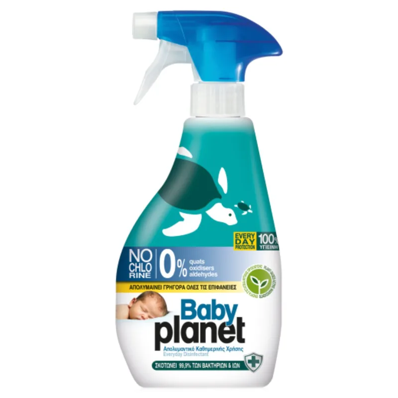 Baby Planet Everyday Disinfectant Protection Spray Απολυμαντικό Spray Ιδανικό για την Αντιμετώπιση των Μικροβίων σε Καθημερινή Χρήση 325ml