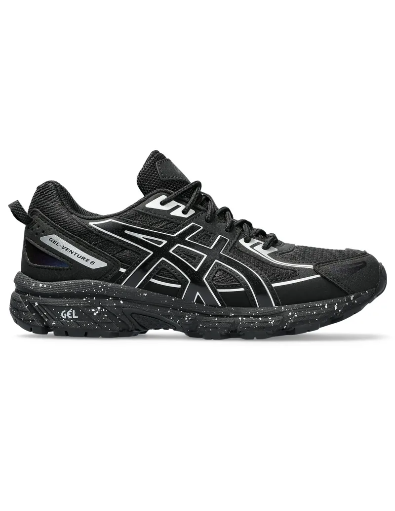 ASICS GelVenture 6 Black Pure Silver GS 1204A122003 MBS