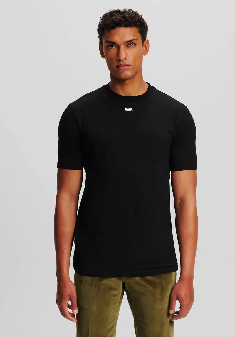 Karl Lagerfeld T Shirt της σειράς Crewneck - 755058 552235 990 Black