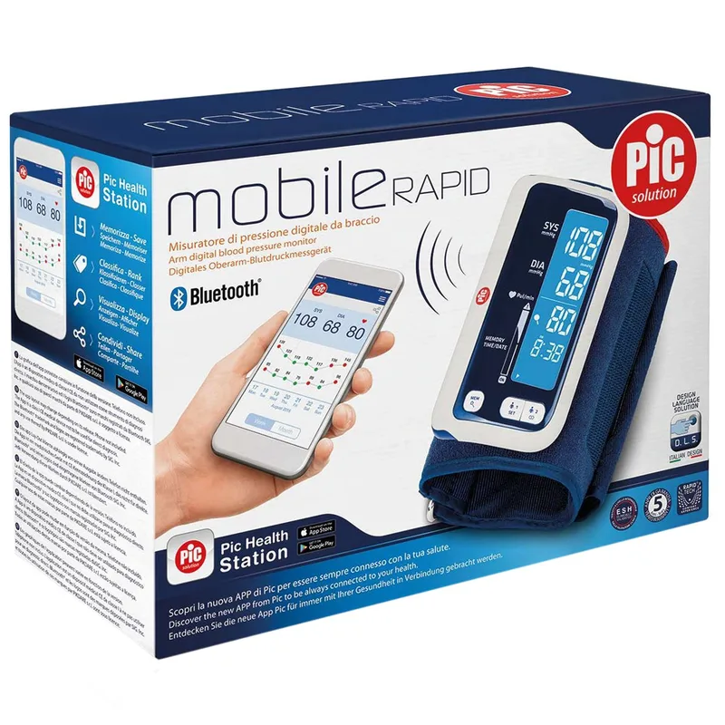 Pic Solution Mobile Rapid Αυτόματο Ψηφιακό Πιεσόμετρο Μπράτσου 1 Τεμάχιο
