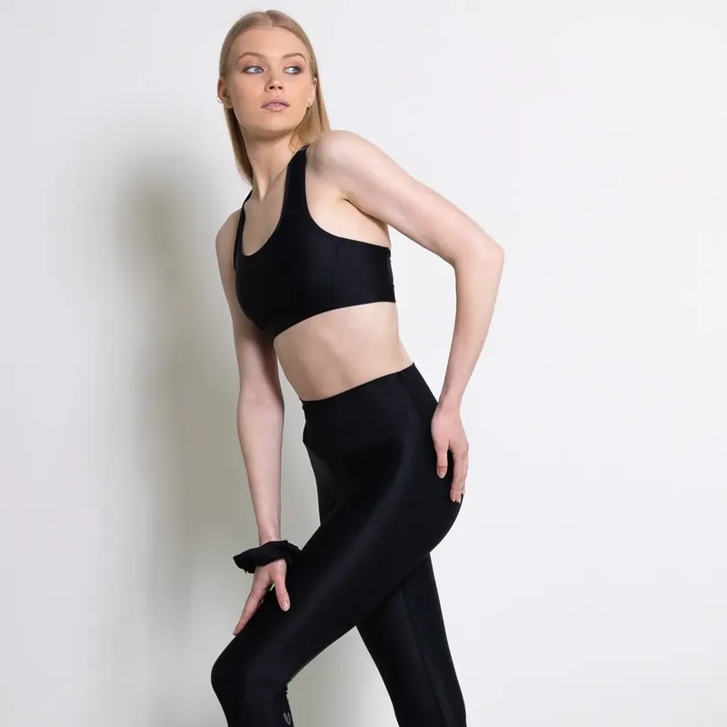 Black Sports Bra Top