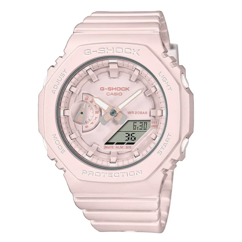 CASIO G-SHOCK Chronograph Ροζ Rubber Strap GMA-S2100BA-4AER