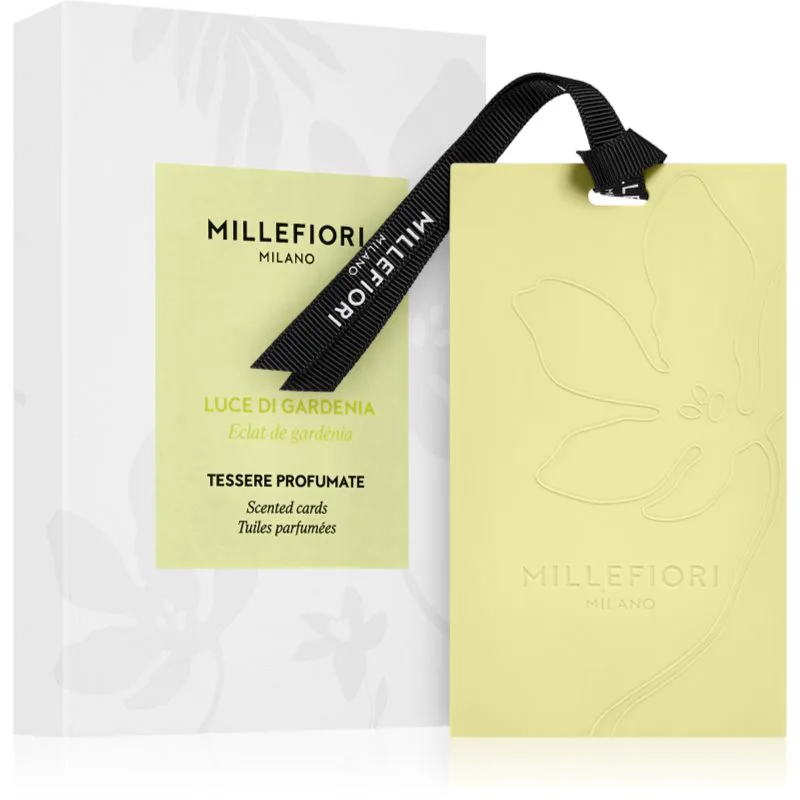 Millefiori Milano Laundry Luce Di Gardenia αρωματικό καρτελάκι 3 τμχ
