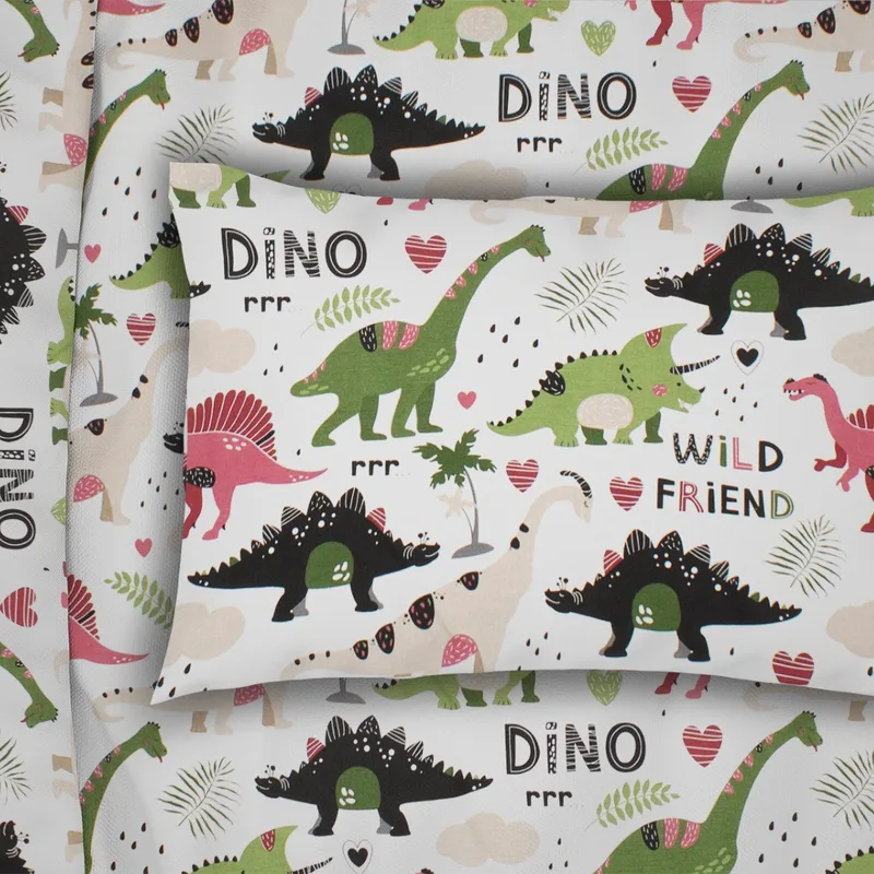 Παιδική Μαξιλαροθήκη Dimcol Dinosaur 518 50x70