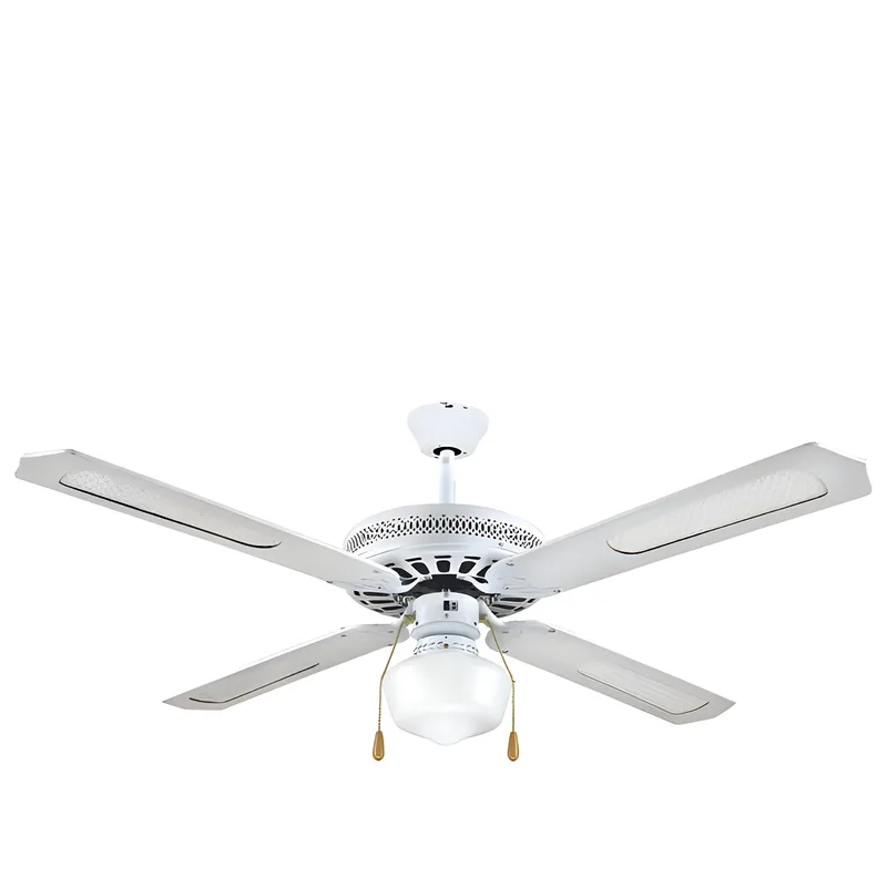 Ανεμιστήρας Οροφής 130cm Λευκός 1 Φώς 70W Eurolamp Ferrara 147-29000