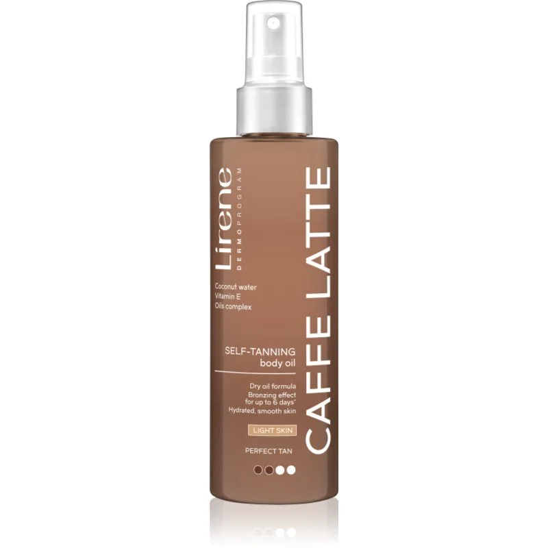 Lirene Perfect Tan λάδι αυτομαυρίσματος για το σώμα Caffe Latte 200 ml