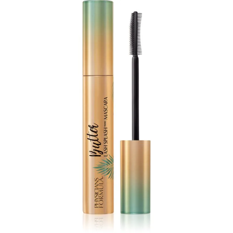 Physicians Formula Butter Lash Splash™ αδιάβροχη μάσκαρα για επιμήκυνση, περιστροφή και όγκο Blackest Black 10 ml