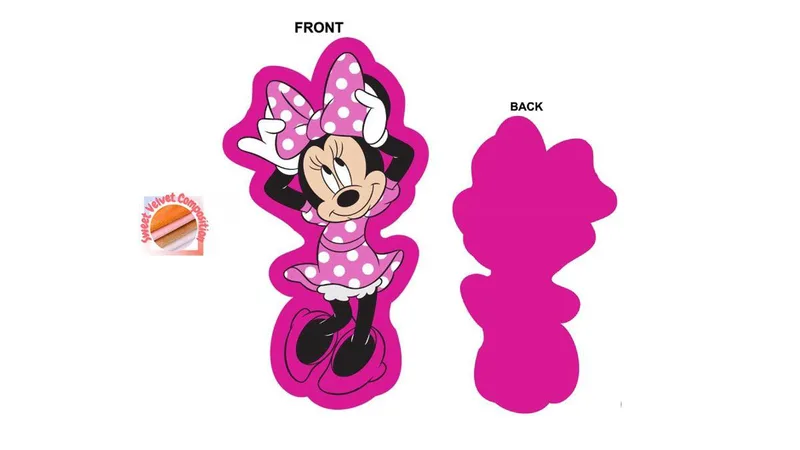 Διακοσμητικό Μαξιλάρι 3D Velboa 35εκ. Minnie 27A Fuchsia DimCol (Χρώμα: Φούξια, Ύφασμα: Velboa) - DimCol - 54461702019