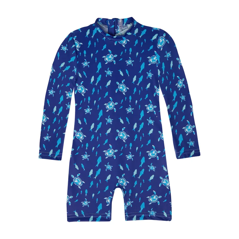 GIRL'S ONE PIECE BODYSUIT LONG SLEEVE TURTLES