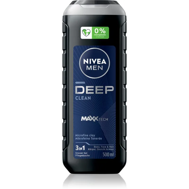 NIVEA MEN Deep τζελ για ντους για άντρες 500 ml