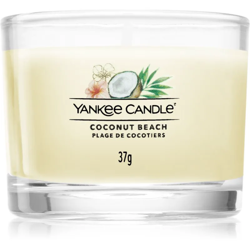 Yankee Candle Coconut Beach αναθηματικό κερί glass 37 γρ
