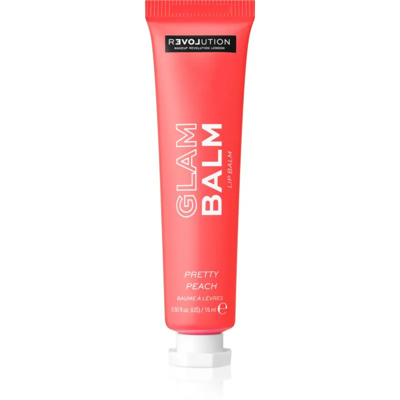 Revolution Relove Glam Balm θρεπτικό βάλσαμο για τα χείλη με άρωμα Pretty Peach 15 γρ