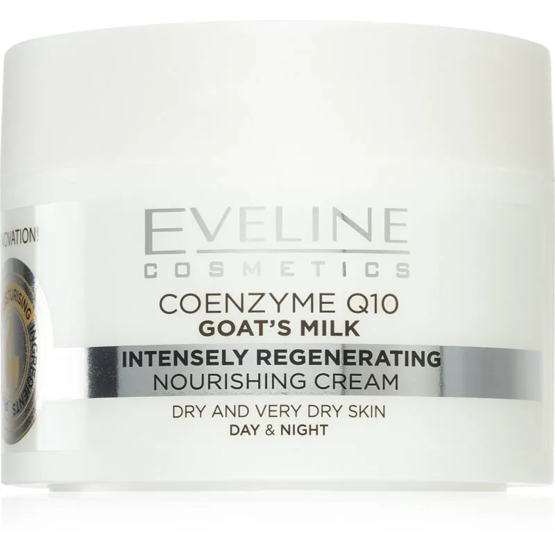 Eveline Cosmetics Coenzym Q10 & Goat's Milk ενυδατική κρέμα για πρόσωπο με γάλα κατσίκας 50 ml
