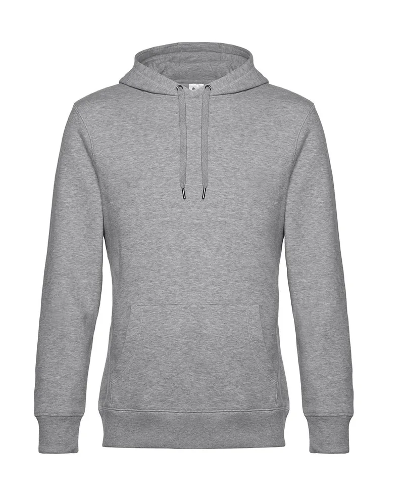 Hoodie Φούτερ WU02K B & C King Heather Grey