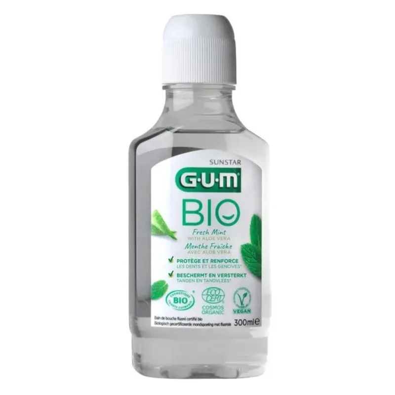 Gum Mouth Bath Organic Fresh Mint 300ml