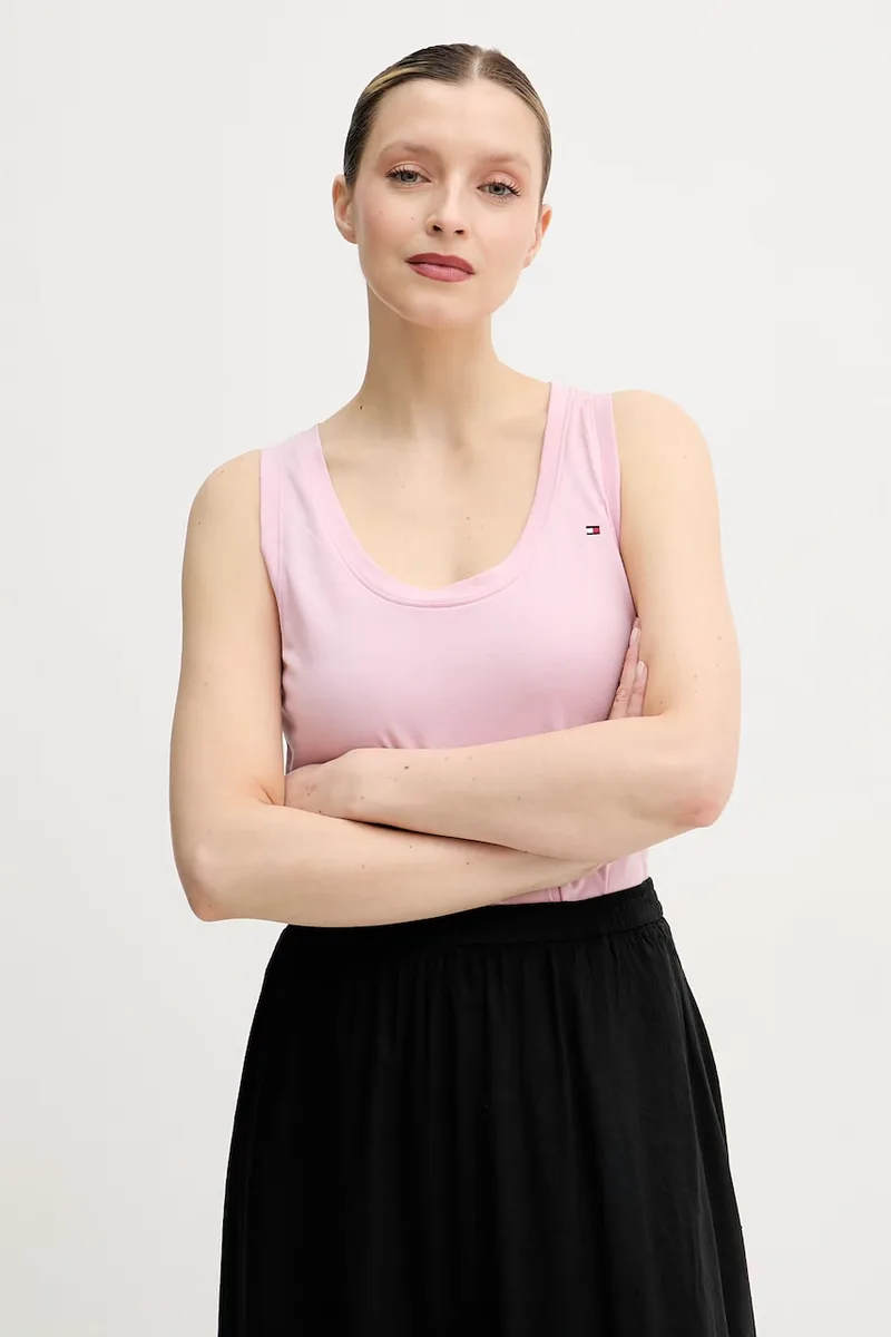Tommy Hilfiger τοπ γυναικείο με βαμβάκι