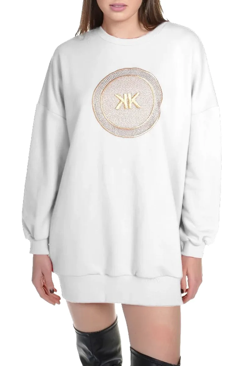 Φόρεμα Kendal + Kylie Art Patch KKW3711603-off-white Γυναικείο
