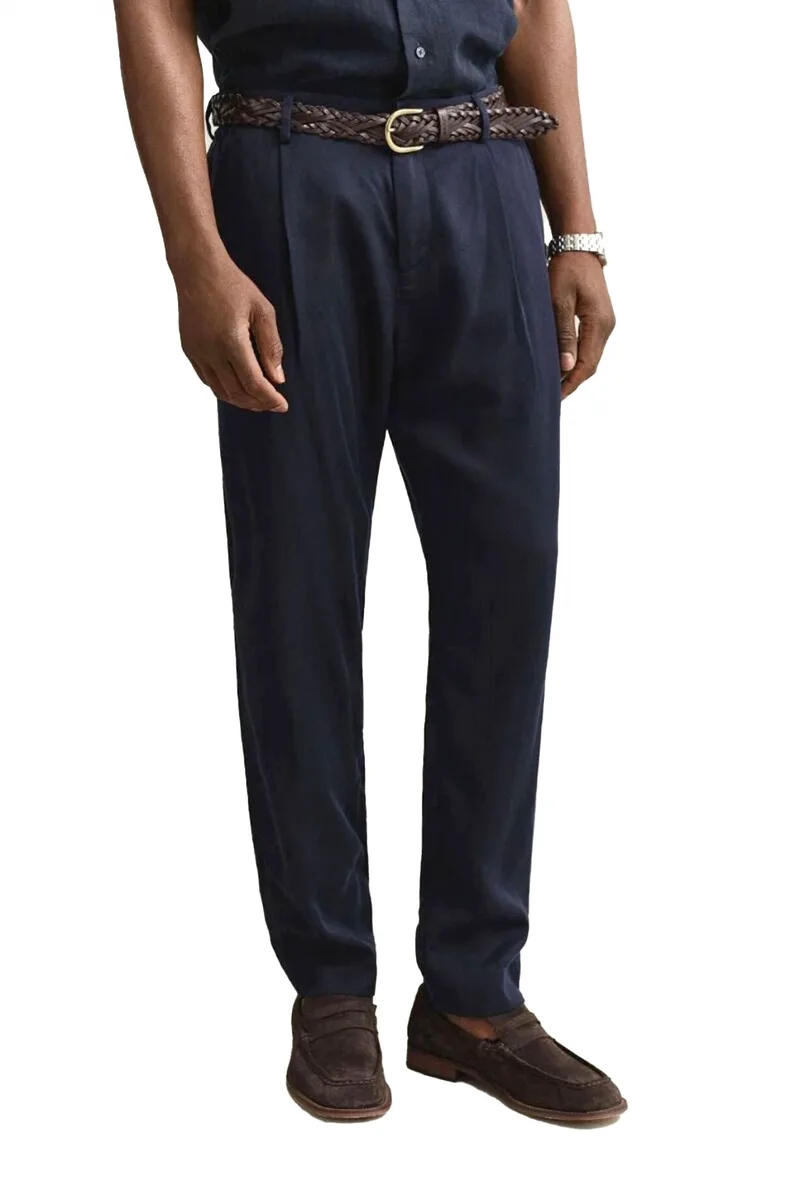 GANT ΠΑΝΤΕΛΟΝΙ ΠΙΕΤΑ REGULAR FIT ΛΑΣΤΙΧΟ ΜΕΣΗ ΣΚΟΥΡΟ ΜΠΛΕ