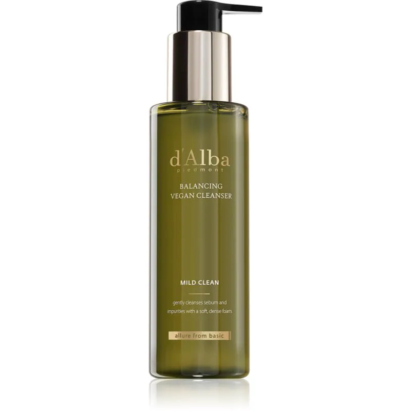 d'Alba Mild Skin Balancing Vegan Cleanser ενυδατικό καθαριστικό τζελ με καταπραϋντική δράση 200 ml