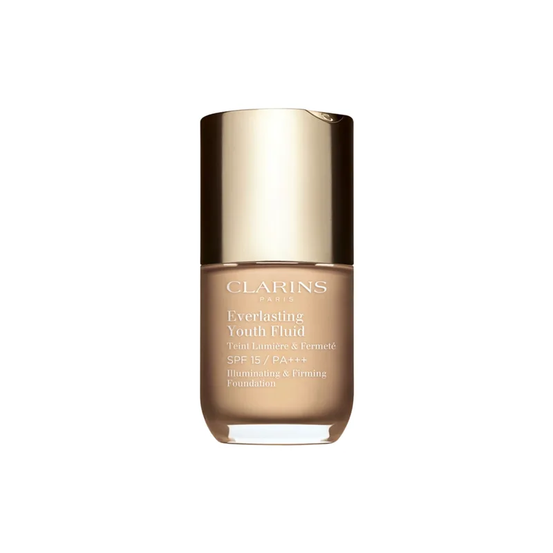 Clarins Everlasting Youth Illuminating and Firming Fluid Foundation - Liquid Makeup 30 ml shade 107