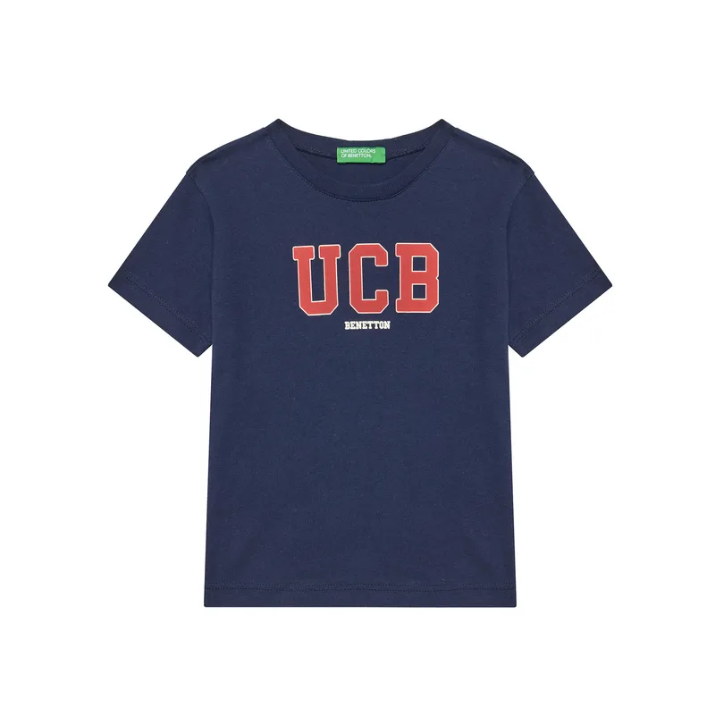United Colors Of Benetton T-Shirt 3I1XG10HT Σκούρο μπλε Regular Fit