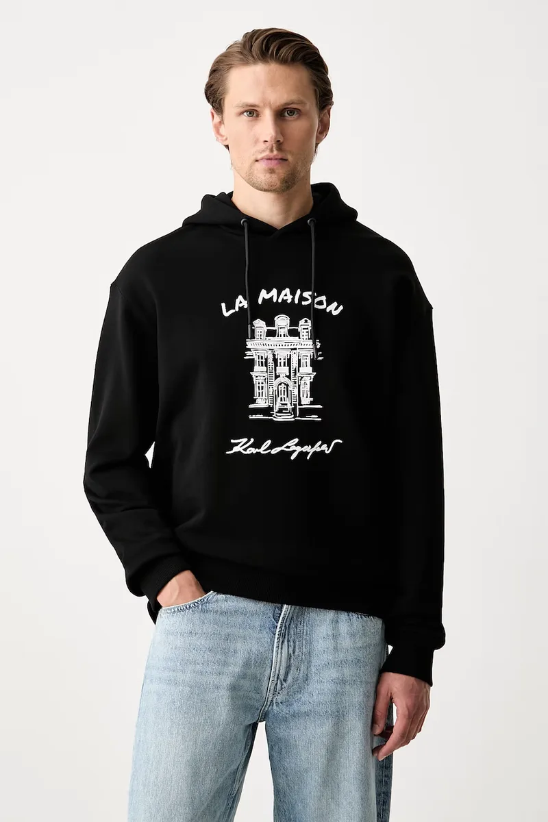 Karl Lagerfeld μπλούζα oversize ανδρική βαμβακερή