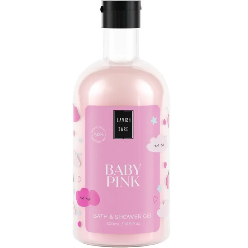 Lavish Care Baby Ροζ Shower Gel Ενυδατικό & Αρωματικό Αφρόλουτρο με Άρωμα Πούδρας 500ml