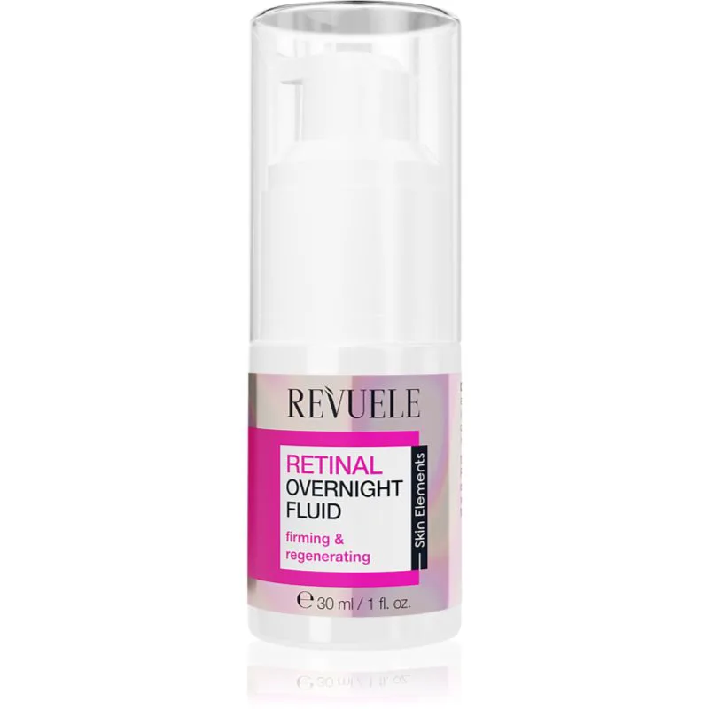 Revuele Retinal Overnight Fluid ανανεωτικό υγρό προσώπου για λαμπρότητα και λείανση επιδερμίδας 30 ml