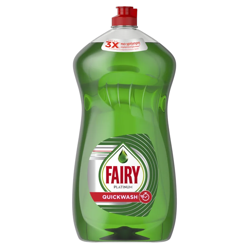 Fairy Platinum Quickwash Υγρό Πιάτων Με Γρήγορη Δράση 1250ml