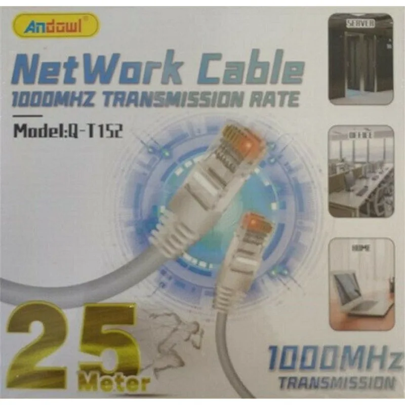 Andowl U/UTP Cat.5 Cable 25m Λευκό