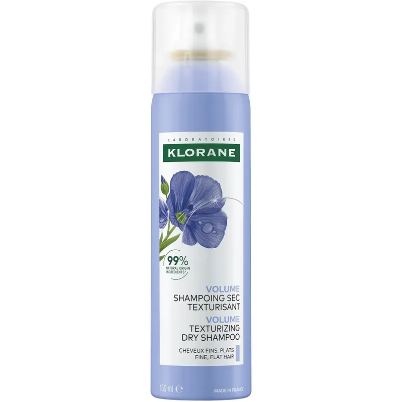 Klorane Volume Texturizing Dry Shampoo 150ml,Ξηρό Σαμπουάν για Όγκο με Ίνες Λιναριού