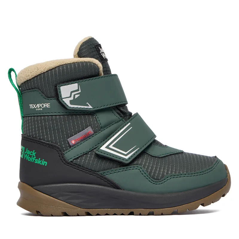 Μπότες Χιονιού Jack Wolfskin Polar Bear B Texapore Mid VC K A62144 E0206 Πράσινο