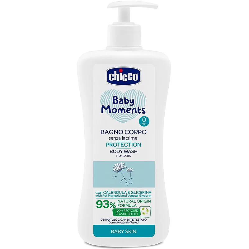 Chicco Baby Moments σαμπουάν για ολόκληρο το σώμα για παιδιά 500 ml