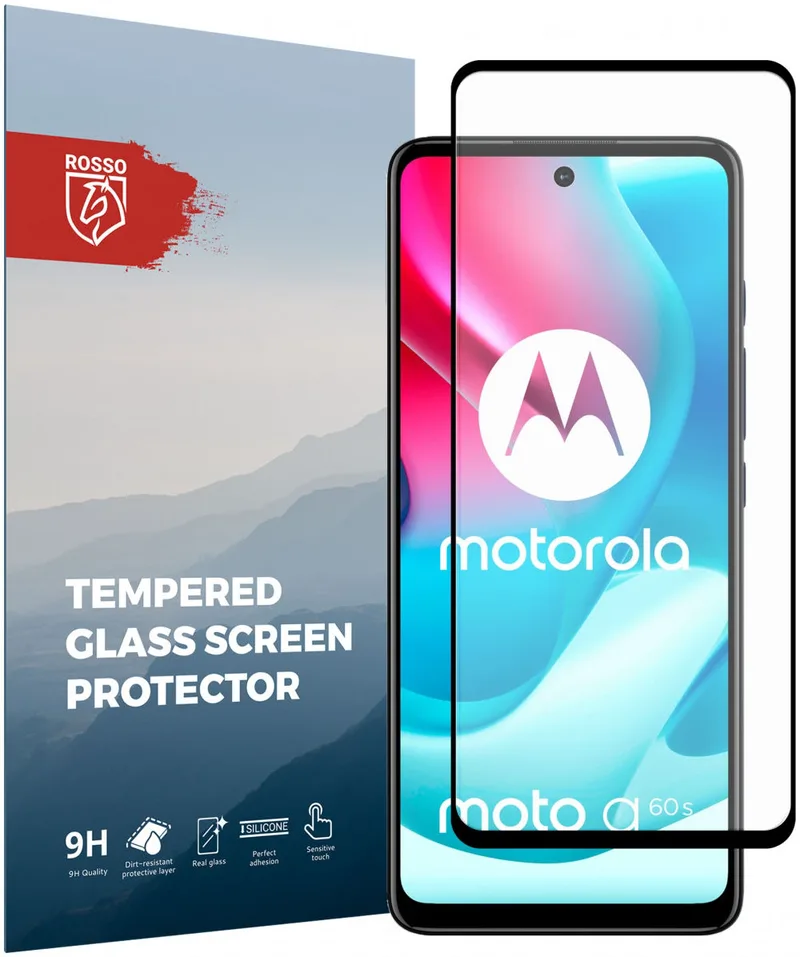 Κόκκινο Tempered Glass - FullFace Αντιχαρακτικό Προστατευτικό Γυαλί Οθόνης Motorola Moto G60S - Black (8719246339790)