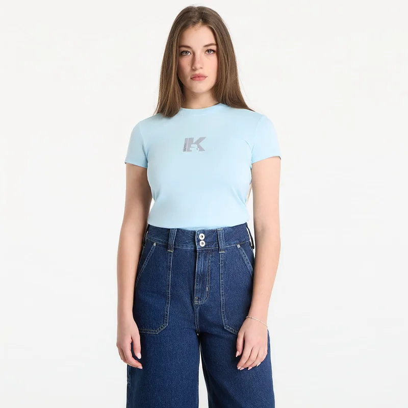 T-shirt Karl Lagerfeld Jeans Slim Ss K Logo Tee Corydalis Blue M