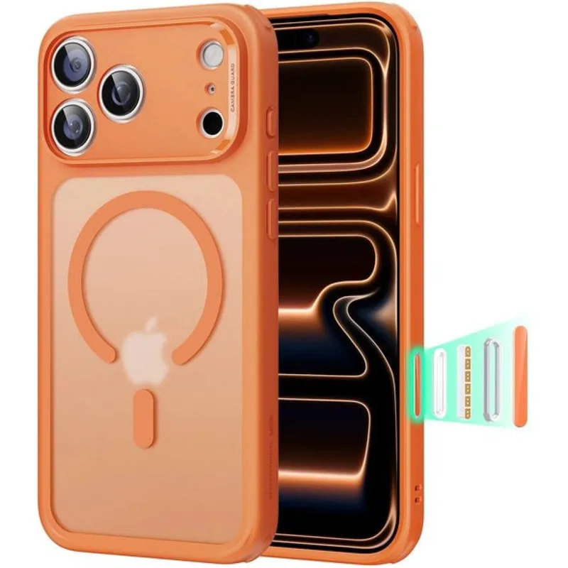 Θήκη iPhone 17 Pro Max ESR Classic Hybrid Magnetic Ανθεκτική με MagSafe & Κάλυμμα για Camera Control - Frosted Πορτοκαλί (4894240291627)