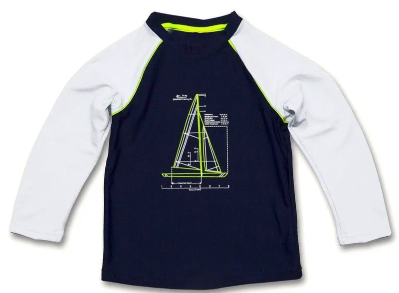 ΜΠΛΟΥΖΑ ΜΕ ΠΡΟΣΤΑΣΙΑ UV SUNUVA NAUTICAL ΣΚΟΥΡΟ ΜΠΛΕ/ΛΕΥΚΟ (92ΕΚ.)-(1-2 ΕΤΩΝ)