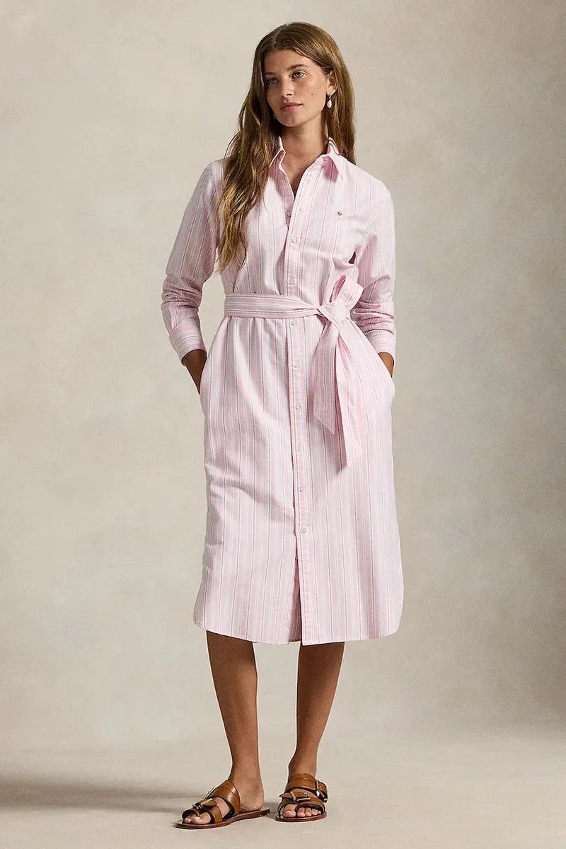 Polo Ralph Lauren Βαμβακερό φόρεμα Polo Ralph Lauren