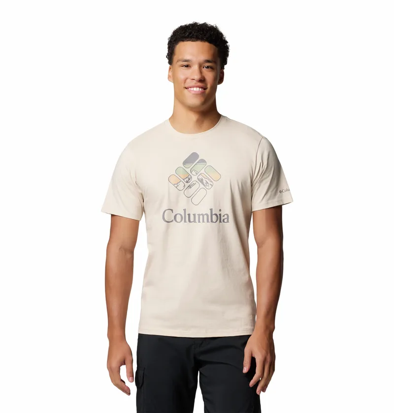 Columbia Ανδρική Μπλούζα Rapid Ridge™ Graphic Tee 1888813-280 Μπεζ
