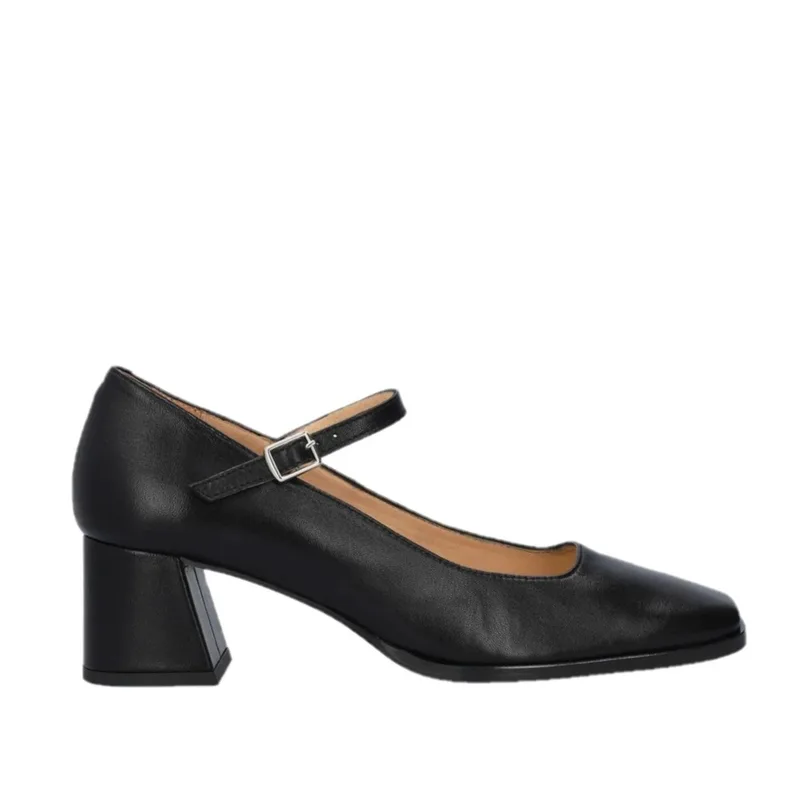 Andres Machado Jane-01 Δερμάτινη Γόβα Μαύρη 6cm