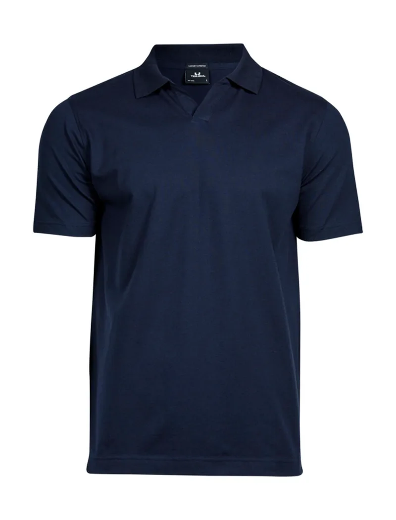 Ανδρικό Polo V-Neck Luxury Stretch 1404 Tee Jays Navy