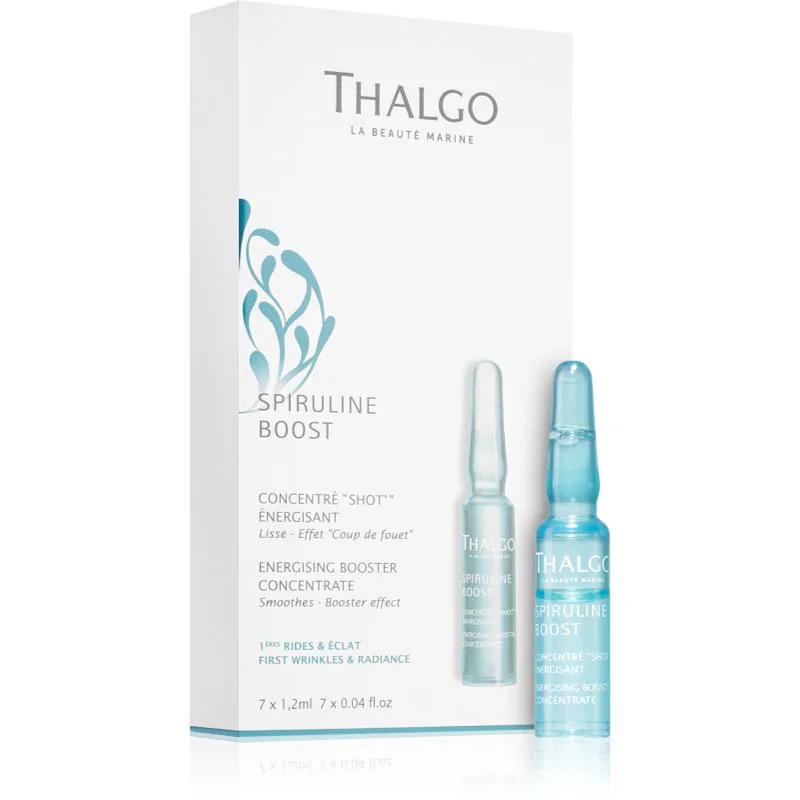 Thalgo Spiruline Boost Energising Booster Concentrate συμπύκνωμα κατά των ρυτίδων με βιταμίνη C 7 x 1.2 ml