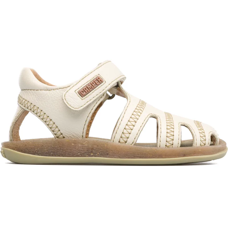 CAMPER Bicho - Πέδιλα Για - Μπεζ, Μέγεθος 25, Smooth leather