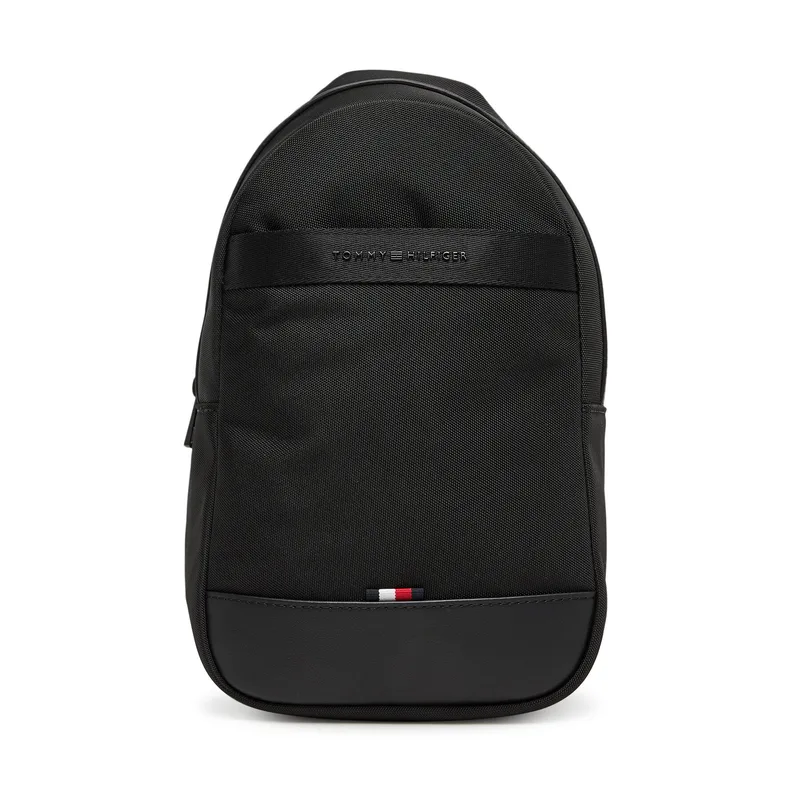 Σακίδιο Tommy Hilfiger Th Nylon Travel Sling Bag AM0AM13572 Μαύρο