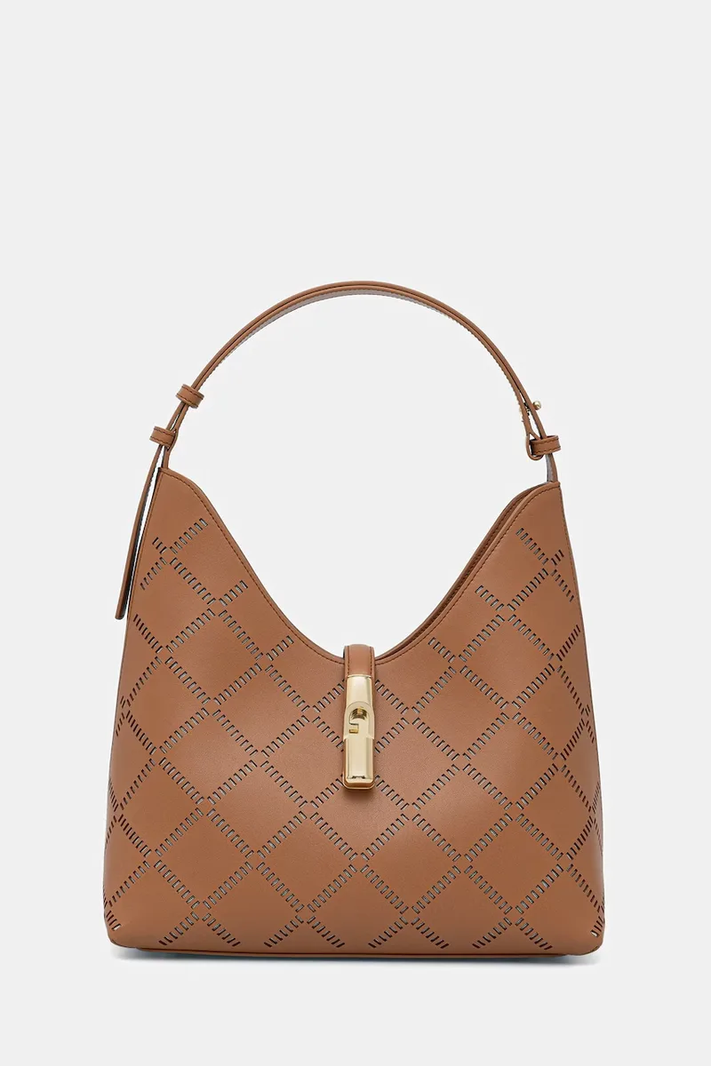 Furla τσάντα hobo γυναικεία δερμάτινη Goccia M Hobo
