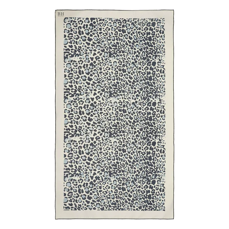 Beauty Home Πετσέτα θαλάσσης διπλής όψης Microfiber Art 2252 90x160 Γκρι