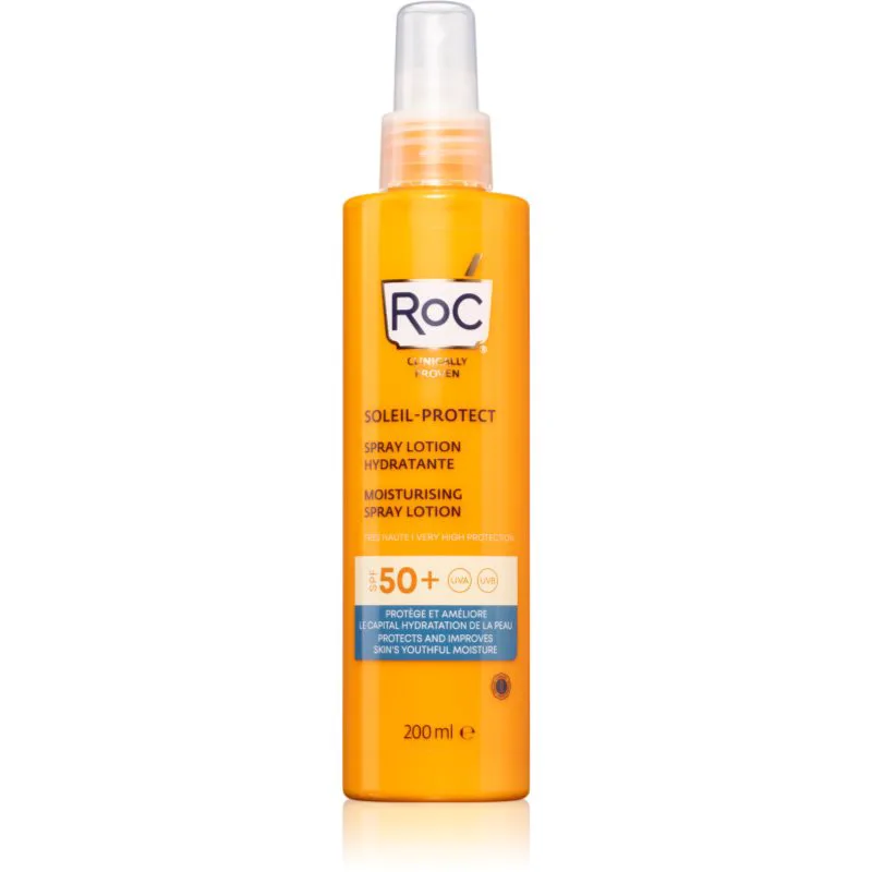 RoC Soleil Protexion+ Moisturising Spray Lotion ενυδατικό αντηλιακό σπρέι SPF 50+ 200 μλ